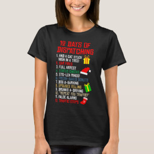 T-shirt 12 Jours D'Expédition Du Pajama De Noël