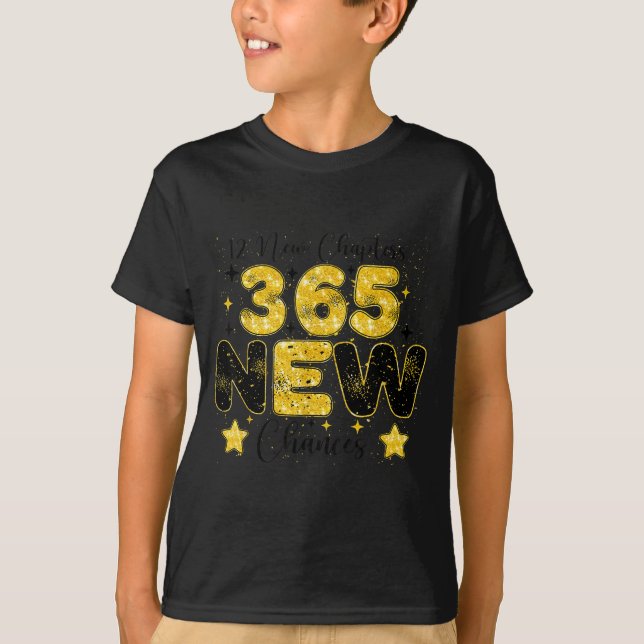 T-shirt 12 New Chapters 365 New Chances Happy New Year 202 (Devant)