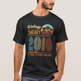 T-shirt 12 Year Old Vintage 2010 Limited Edition 12Th Birt