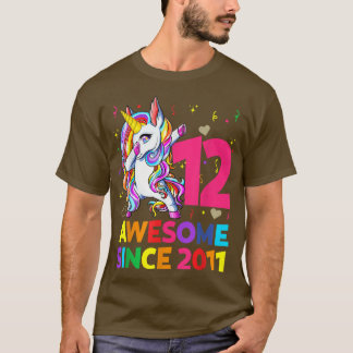 T-shirt 12 Years Old Unicorn Dabbing