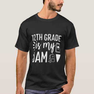 T-shirt 12E 12E Année C'Est Mon Jam Retour À L'École Ensei