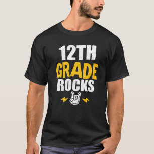 T-shirt 12e année Rocks retour à l'école professeur de dou