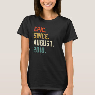 T-shirt 12e anniversaire 12 ans Epic depuis août 2010