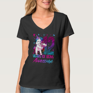 T-shirt 12e anniversaire 12 ans fille Flossing Unicorn P