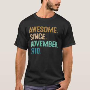 T-shirt 12e anniversaire 12 ans stupéfiant depuis novembre