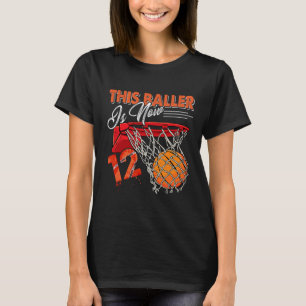 T-shirt 12e anniversaire Bysketbyll Amusants 12 ans enfant