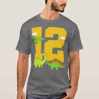 T-shirt 12e anniversaire Dinosaur