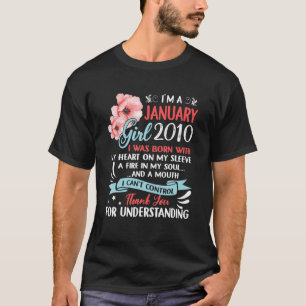 T-shirt 12E Anniversaire Fabriqué En Janvier 2010 12 Ans