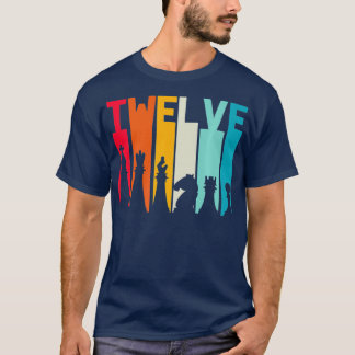 T-shirt 12e anniversaire Gift Joueur d'échecs Retro jeu de