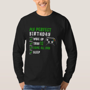 T-shirt 12e Anniversaire Parfait Garçons Jeu 12 Ans G