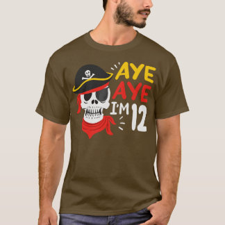 T-shirt 12e anniversaire Pirate