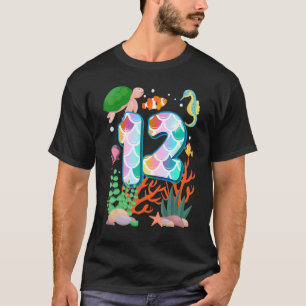 T-shirt 12e anniversaire Poisson Tetra Aquarium Naissance