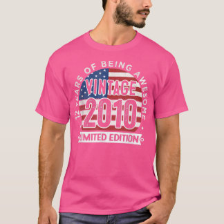 T-shirt 12e Birthday Toxits Boys Vintage 2010 12 Years Old