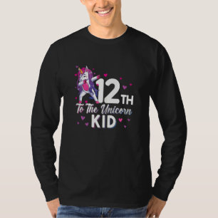 T-shirt 12ème À L'Anniversaire Enfant Unicorn