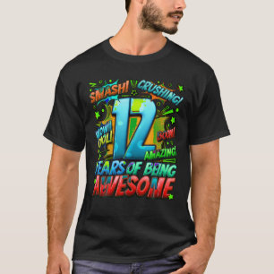 T-shirt 12ème Anniversaire Style Comique Magnifique Depuis