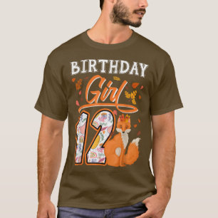 T-shirt 12ème Fo Anniversaire fille mignonne Fo Lover Zoo