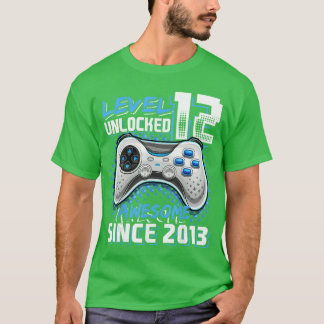 T-shirt 12th Birthday Boy Level 12 Gamer 12 Year Video Gam