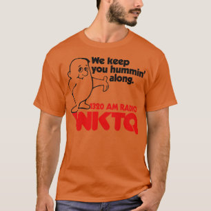 T-shirt 1320 WKTQ Pittsburgh Station radio rétro défectueu