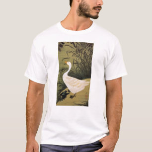 T-shirt 13. 芦 鵞 図, 冲 Reed & Goose, Jakuchu, Japon Art,