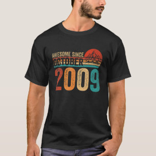 T-shirt 13 Ans 13 Anniversaire Awesome depuis Octobre