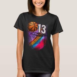 T-shirt 13 ans 13e anniversaire Basketball Ado officiel