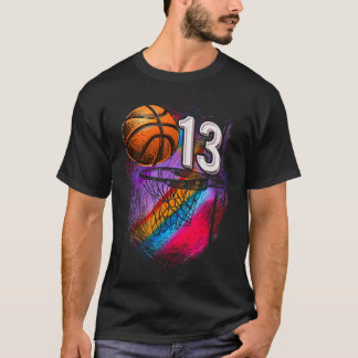 T-shirt 13 ans 13e anniversaire Basketball Ado officiel