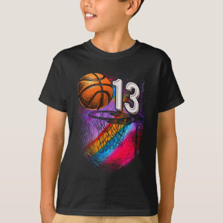 T-shirt 13 ans 13e anniversaire Bysketbyll Ado officiel