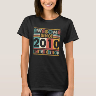 T-shirt 13 Ans Awesome depuis 2010 13e Anniversaire Fabriq