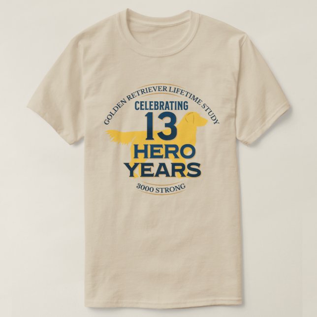 T-shirt 13 ans de héros - Lumière (Design devant)