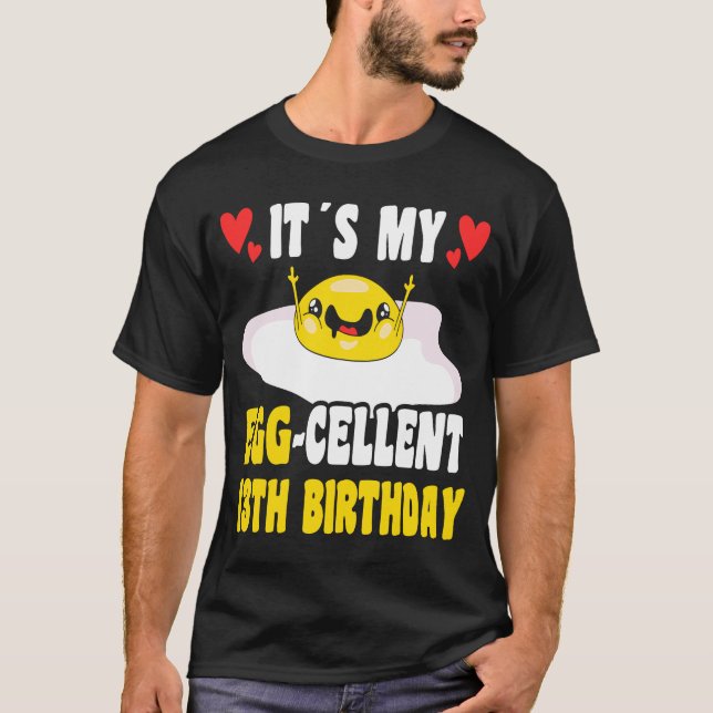 T-shirt 13 Ans Joyeux 13ème Anniversaire Cellule d'Oeuf 13 (Devant)