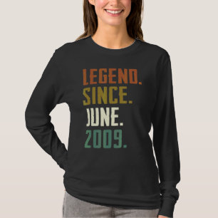 T-shirt 13 Ans Légende depuis Juin 2009 13e Anniversaire