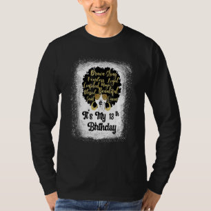 T-shirt 13 ans Leopard Melanin fille C'est mon anniversair