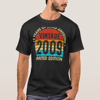 T-shirt 13 ans Vintage 2009 13e anniversaire