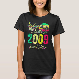 T-shirt 13 ans Vintage mai 2009 13e anniversaire