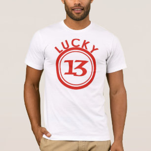 T-shirt 13 est le nombre chanceux