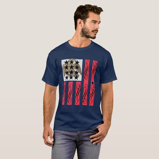 T-shirt 13 Star Americana Regal Eagle (Devant entier)