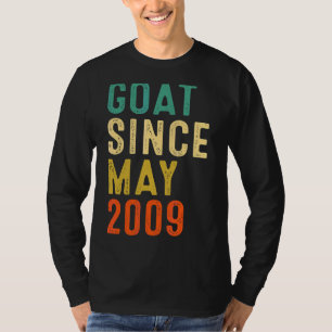T-shirt 13e anniversaire 13 ans chèvre depuis mai 2009 Vin