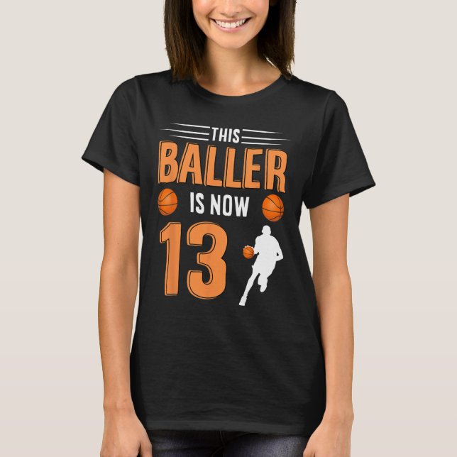 T-shirt 13e anniversaire Bysketbyll - Ce Byller est mainte (Devant)