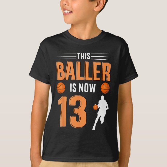 T-shirt 13e anniversaire Bysketbyll - Ce Byller est mainte (Devant)