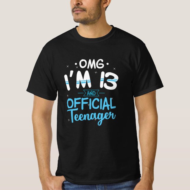 T-shirt 13e anniversaire Cadeau officiel pour adolescents (Devant)