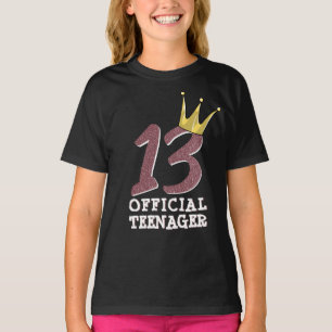 T-shirt 13e anniversaire de la couronne officielle des ado