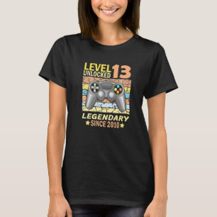 T-shirt 13e anniversaire gamer né en 2010 2