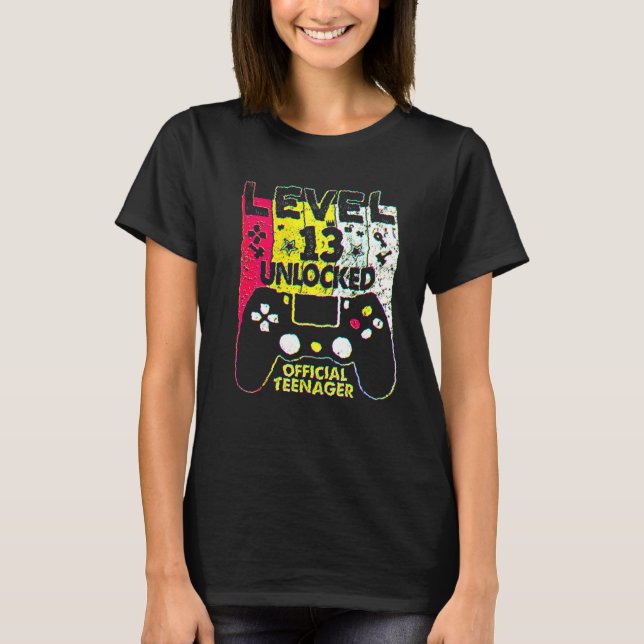 T-shirt 13e anniversaire garçon niveau 13 Ado officiel dév (Devant)