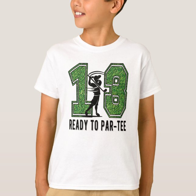 T-shirt 13e anniversaire Gift Joueur de golf 13 ans Garçon (Devant)