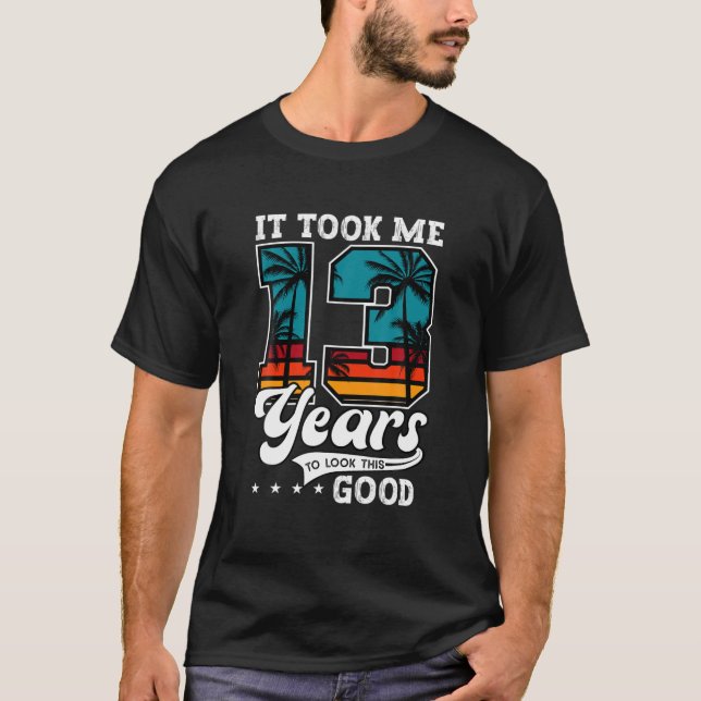 T-shirt 13E Anniversaire Pour Garçons Filles Cadeau 13 Ans (Devant)