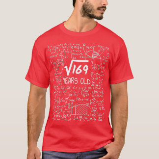 T-shirt 13e anniversaire racine Carré de 169 13 ans
