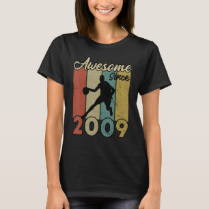 T-shirt 13e anniversaire stupéfiant depuis 2009 Basketball