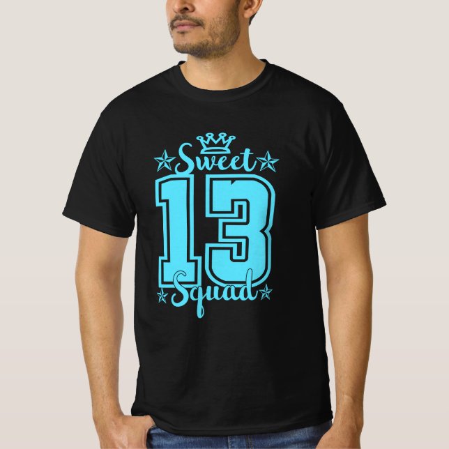 T-shirt 13e anniversaire-Sweet 13 Squad (Devant)
