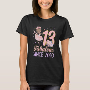 T-shirt 13e anniversaire tenue fille Ballerina Dancer Ball
