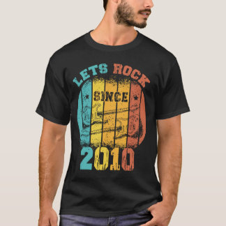 T-shirt 13e anniversaire Vintage 2010 Rétro 13 ans Guit